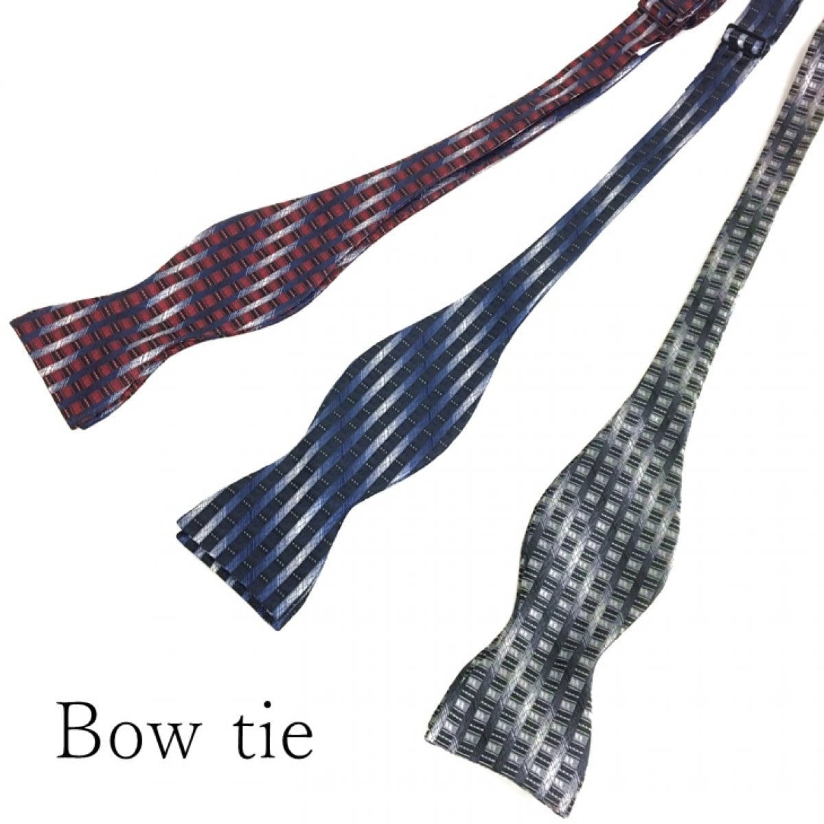 手結び蝶ネクタイ ボウタイ シルク 手結び 3バリエーション 【暮らすぱいす】