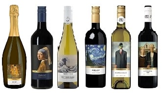 送料無料】名画とワイン〜アート・オブ・ワイン 6本セット 各750ml 赤