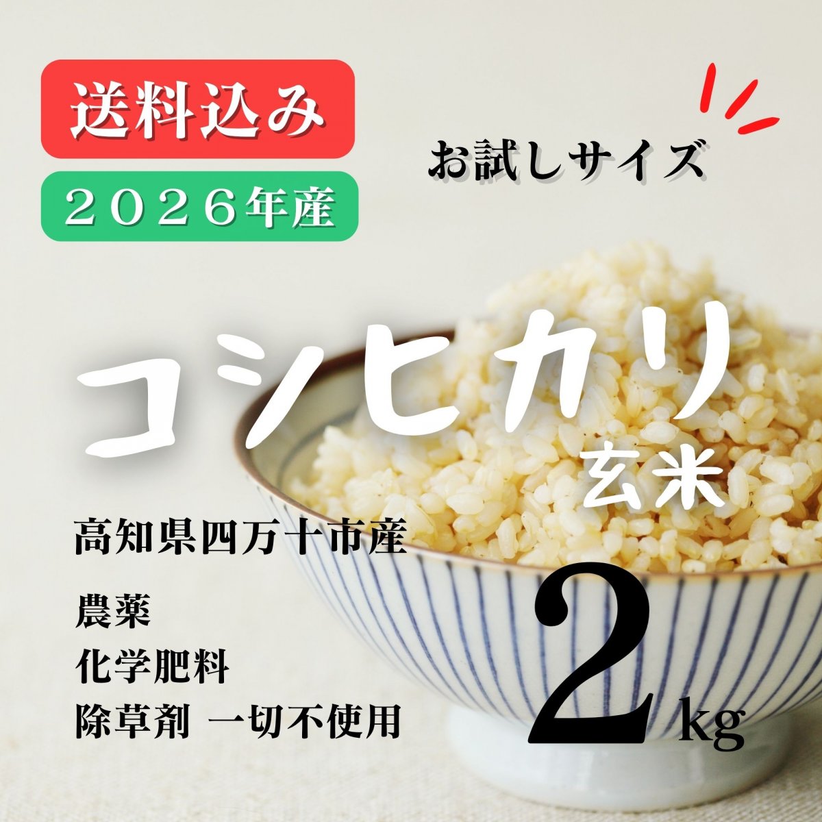蕨岡の百姓｜高知県四万十市｜お米｜玄米｜農薬・化学肥料・除草剤不