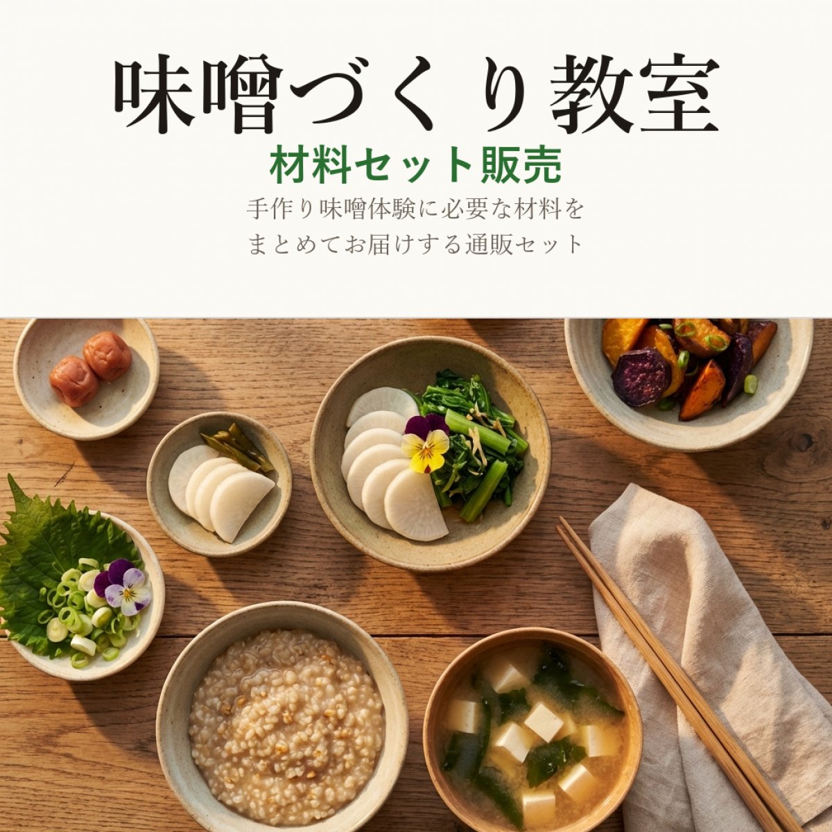 味噌づくり教室用 材料