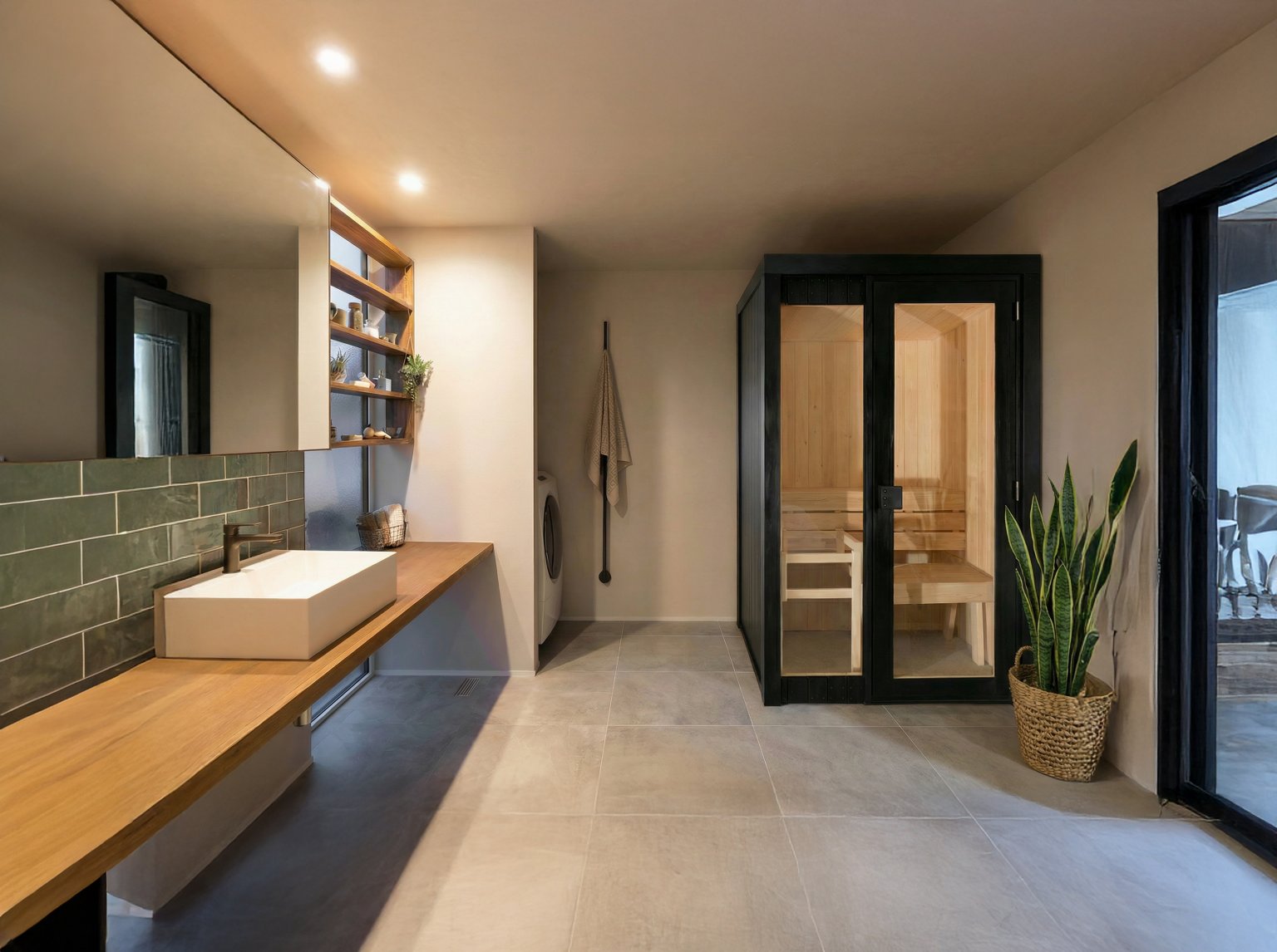 1～2名用【信濃SAUNA ～桧】ボックス型インドア(室内用)サウナ