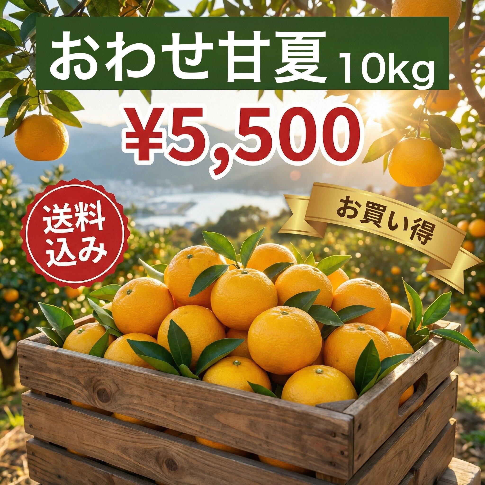 季節限定｜4月末まで】おわせ甘夏 5kg｜三重県産・春の旬柑橘を産地直送