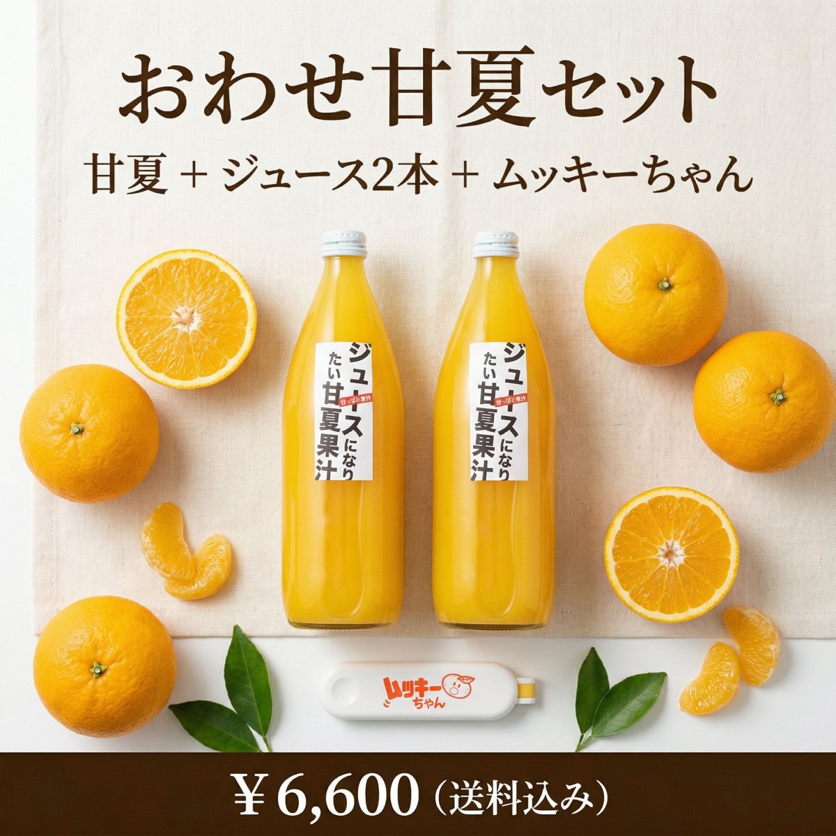 尾鷲甘夏まるごとセット（甘夏＋ジュース2本）｜送料込み・産地直送