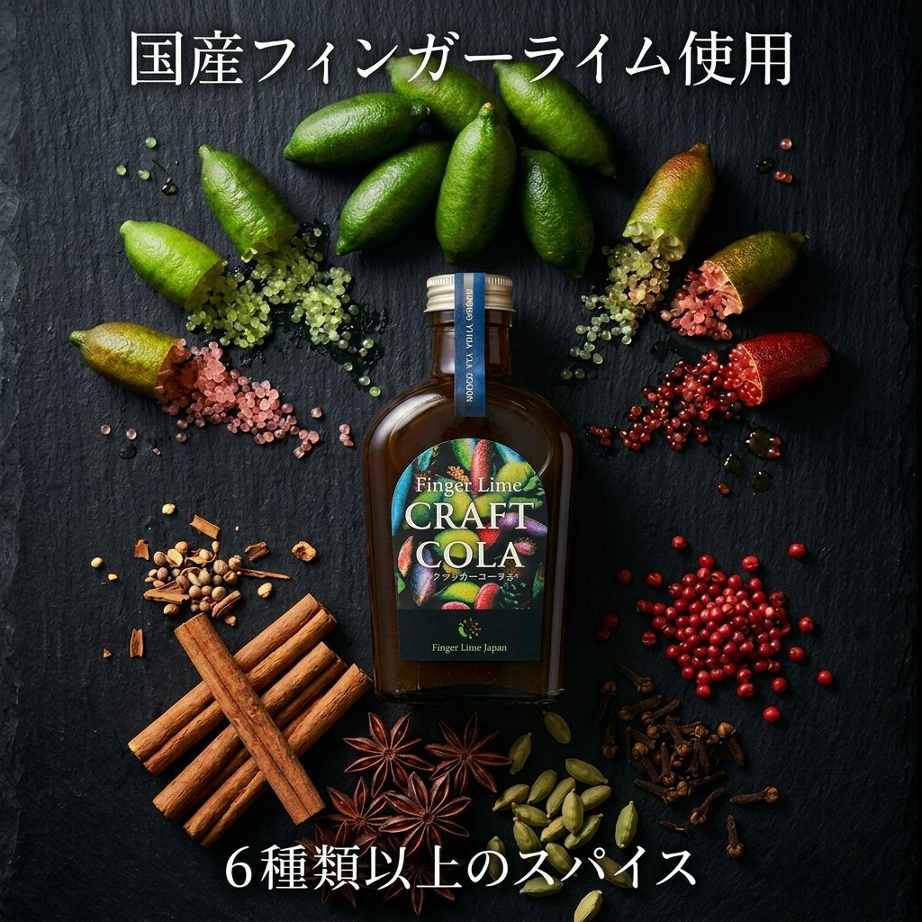 クラフトコーラシロップ（希釈用）｜尾鷲海洋深層水×国産フィンガーライム