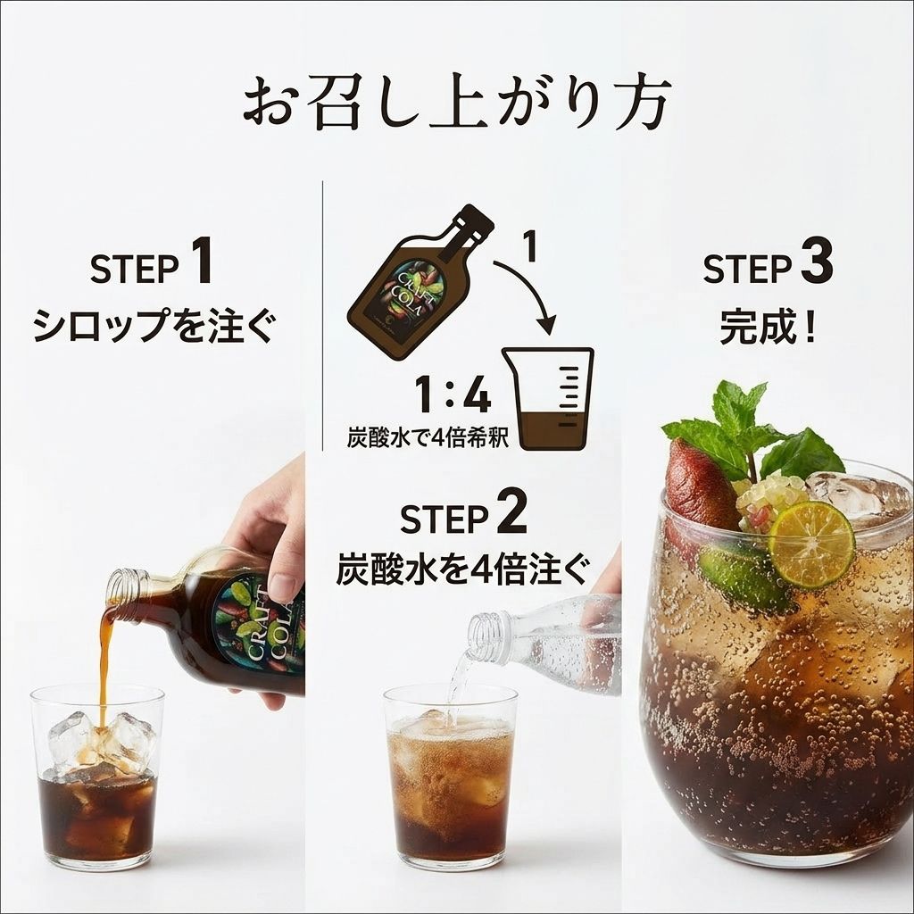 クラフトコーラシロップ（希釈用）｜尾鷲海洋深層水×国産フィンガーライム