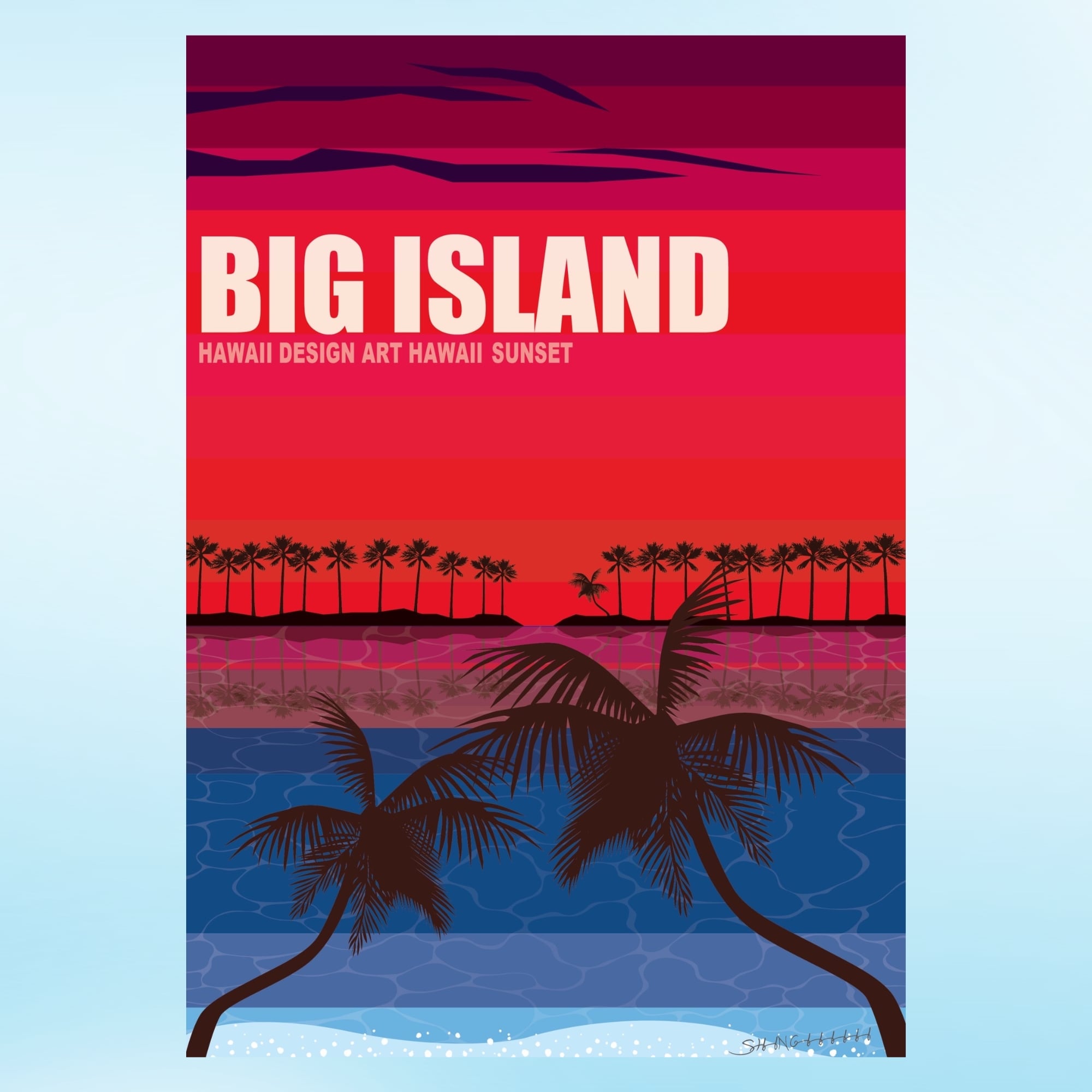 ツクツク!!!限定販売 第一弾】BIG ISLAND｜SHINGIIIIIIキャンバスアート