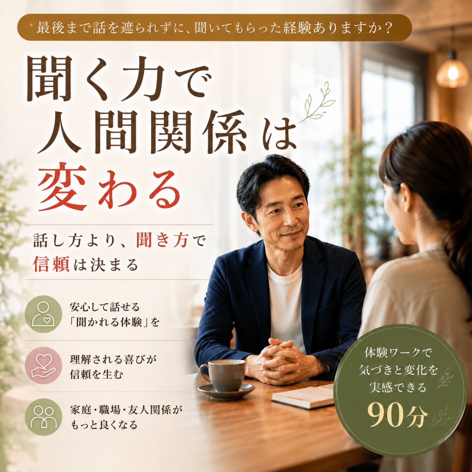 聞く力で人間関係は変わるセミナー