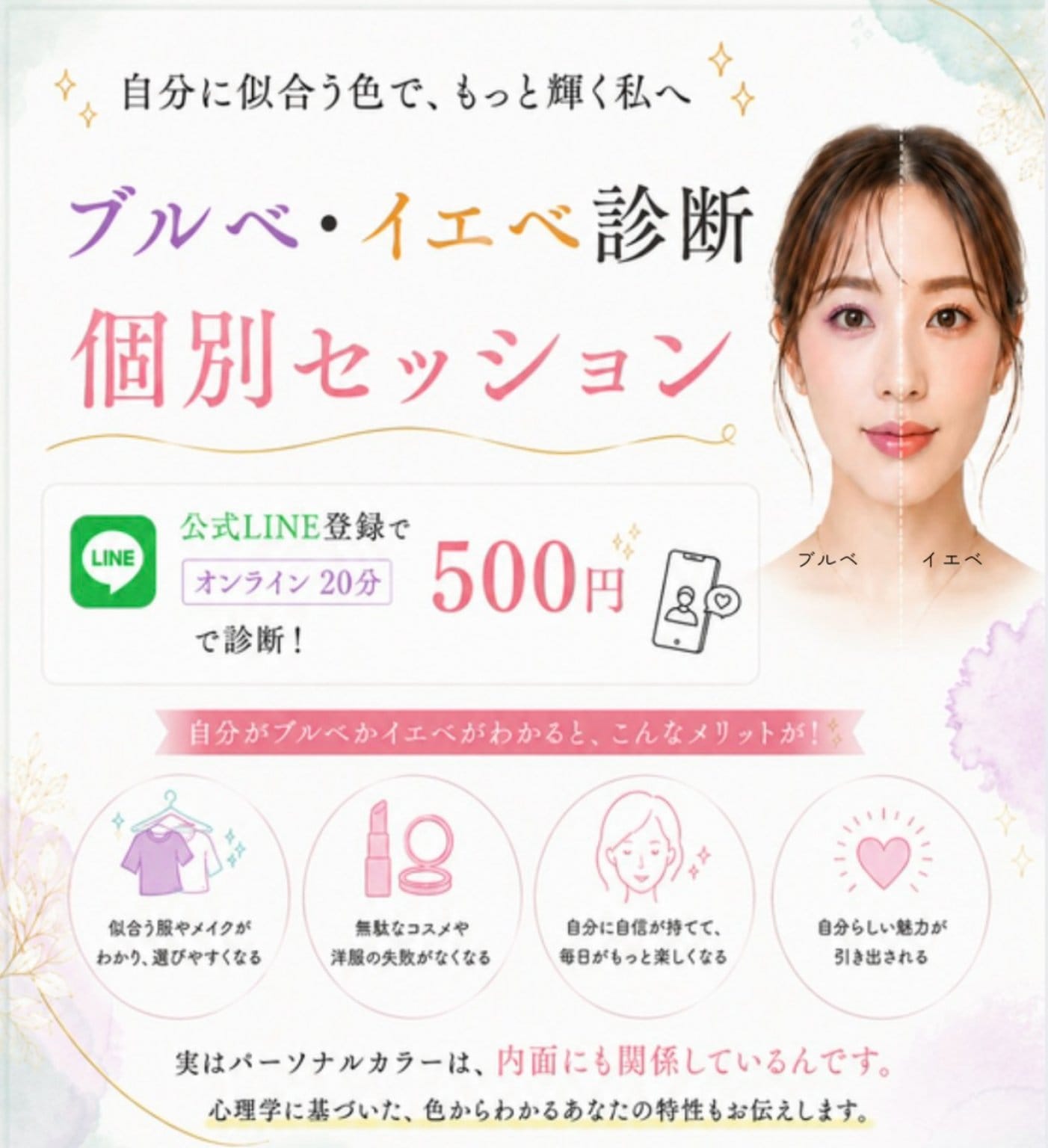 ブルベ・イエベ診断個別セッション