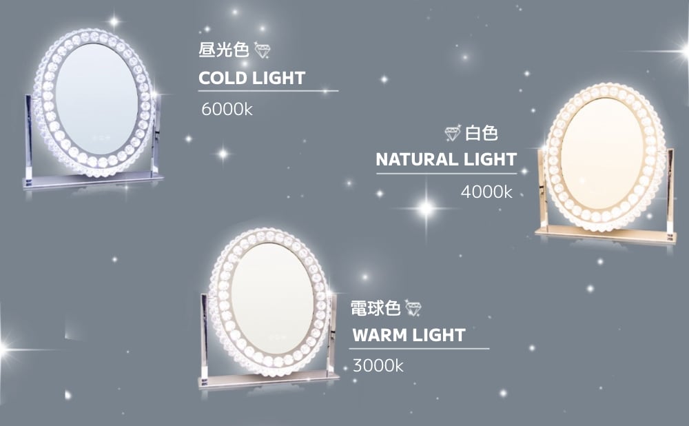 JAMBORN Reflet（ルフレ） 女優ミラー ハリウッドミラー ライト付き