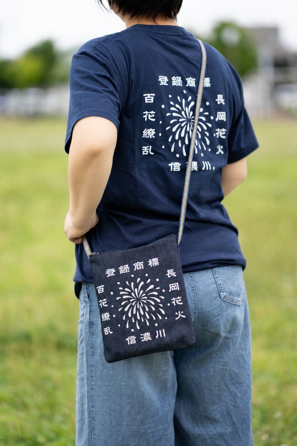 登録商標信濃川Tシャツ|長岡花火|レトロデザイン|長岡土産
