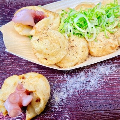 ⑧塩で味わう大だこ焼き