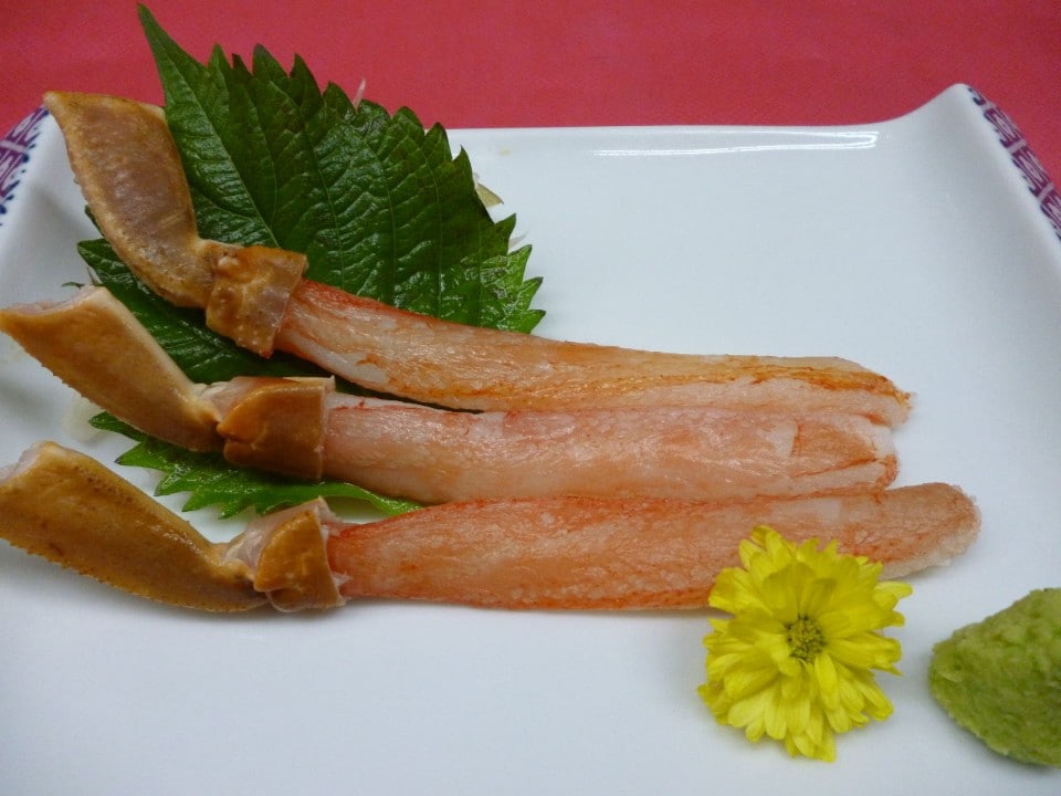 ズワイガニ刺身