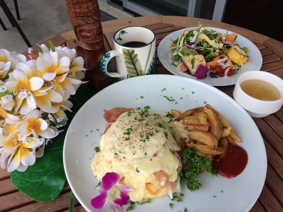 生ハム&amp;とろ〜りチーズのパンケーキ