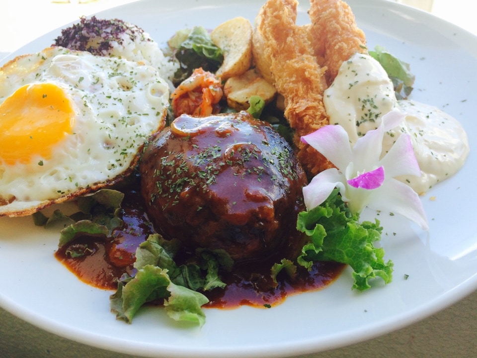 ハンバーグ＆海老フライプレート