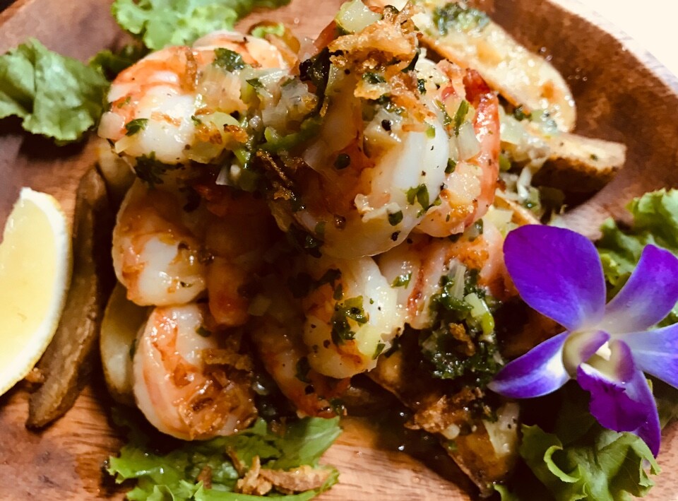 ガーリックシュリンプ(ポテト付)