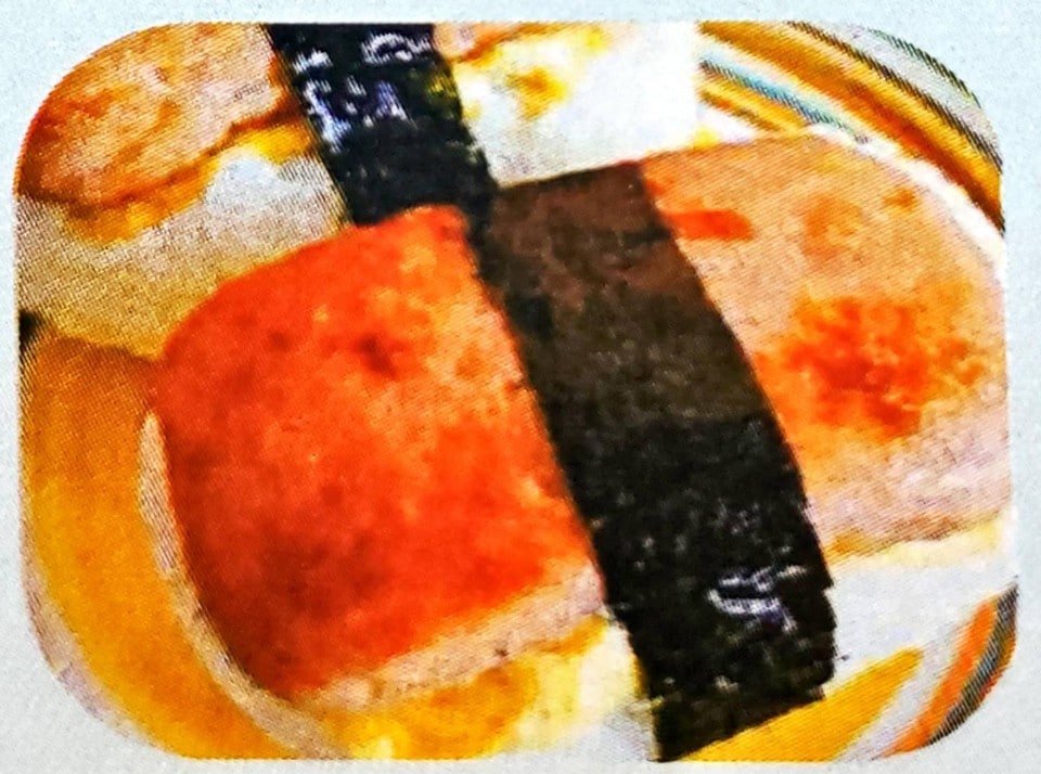 スパムにぎりセット(スープ付き)