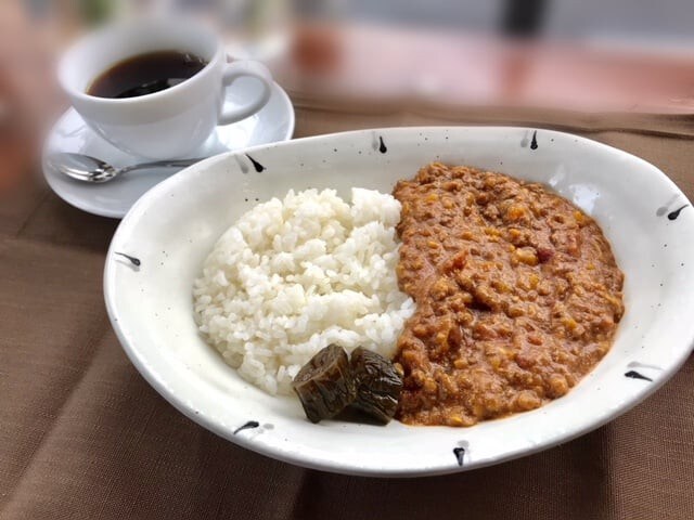 キーマカレーセット(サラダ・ドリンク・ケーキset)