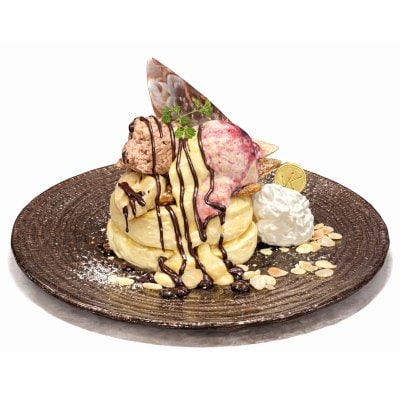 チョコバナナとベリーパルフェ