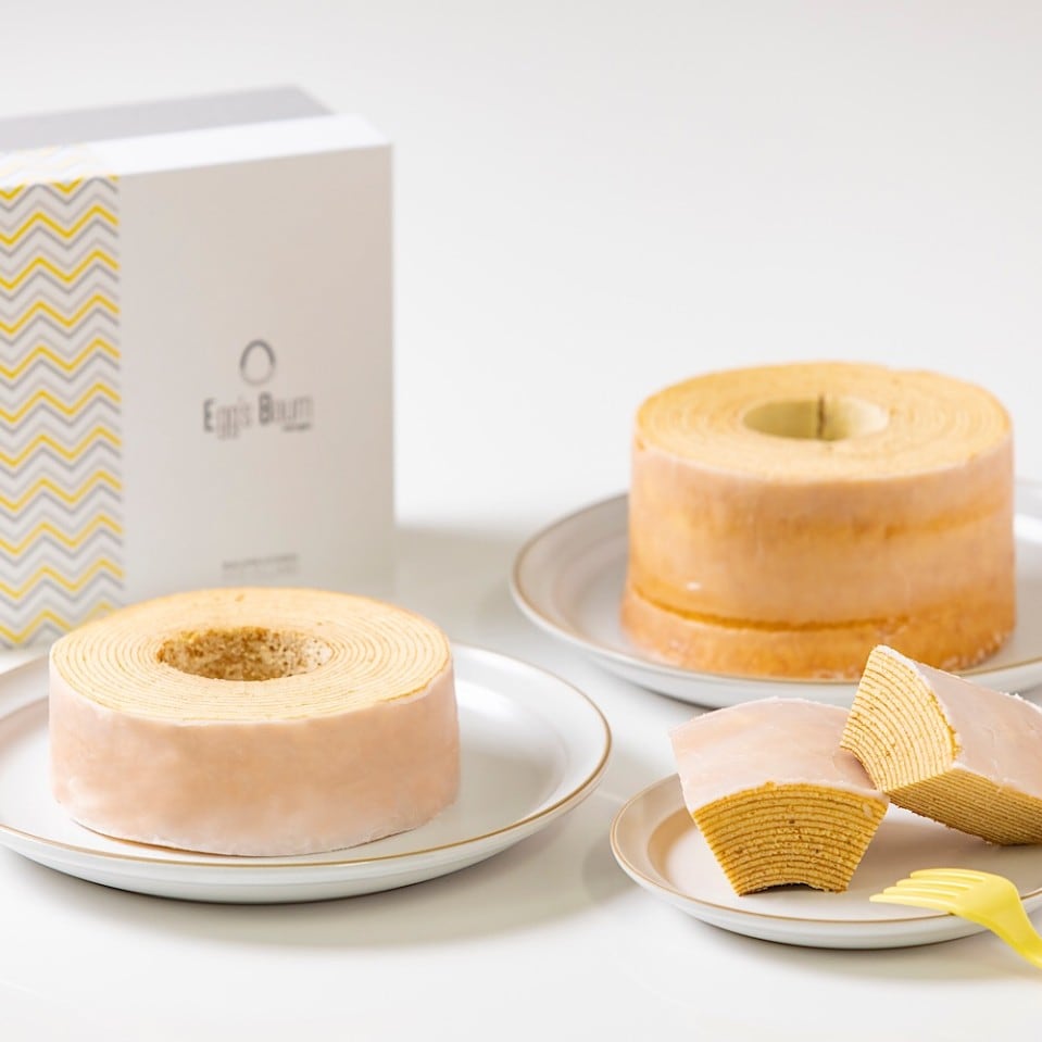 こだわりたまごの手作りバウムクーヘン ソフトタイプ〖 MEGUMI-めぐみ-〗ホールLサイズ