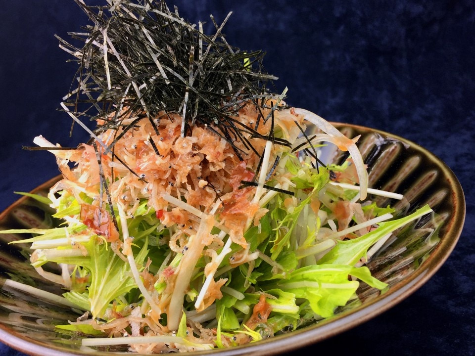 じゃこと水菜のハリハリサラダ