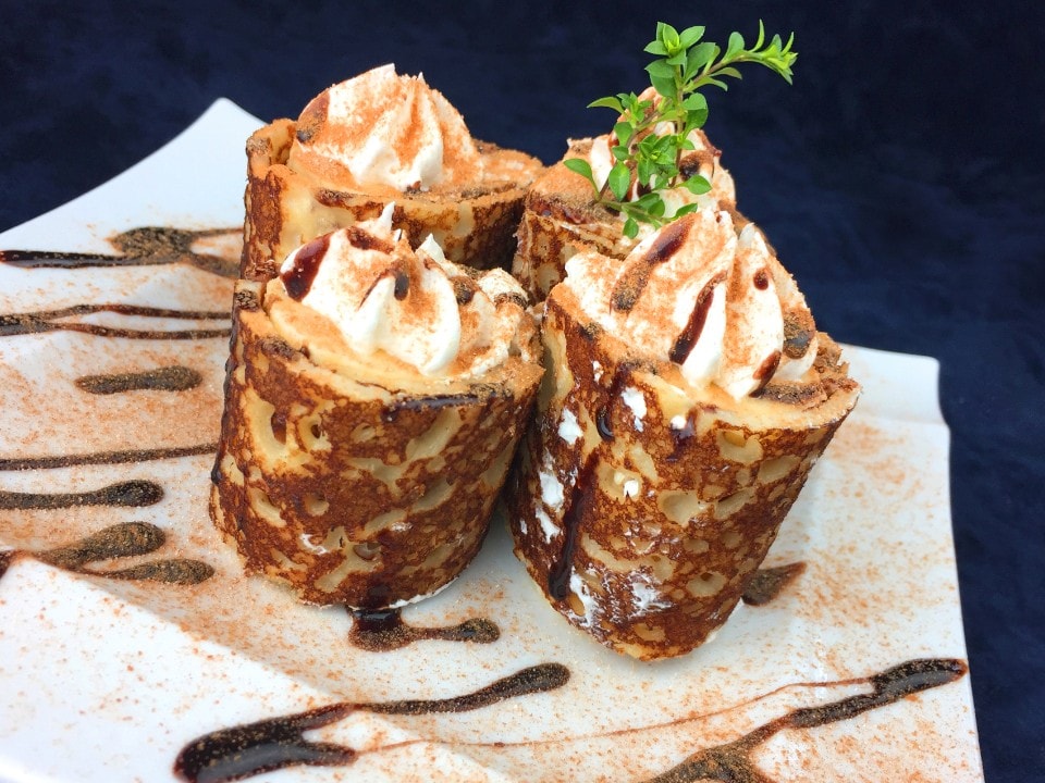 手作り生地のチョコバナナクレープ