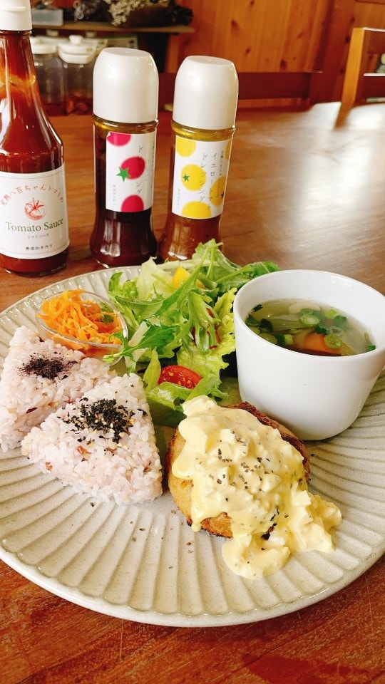 【コープ自然派コラボメニュー】自然派メンチカツランチセット