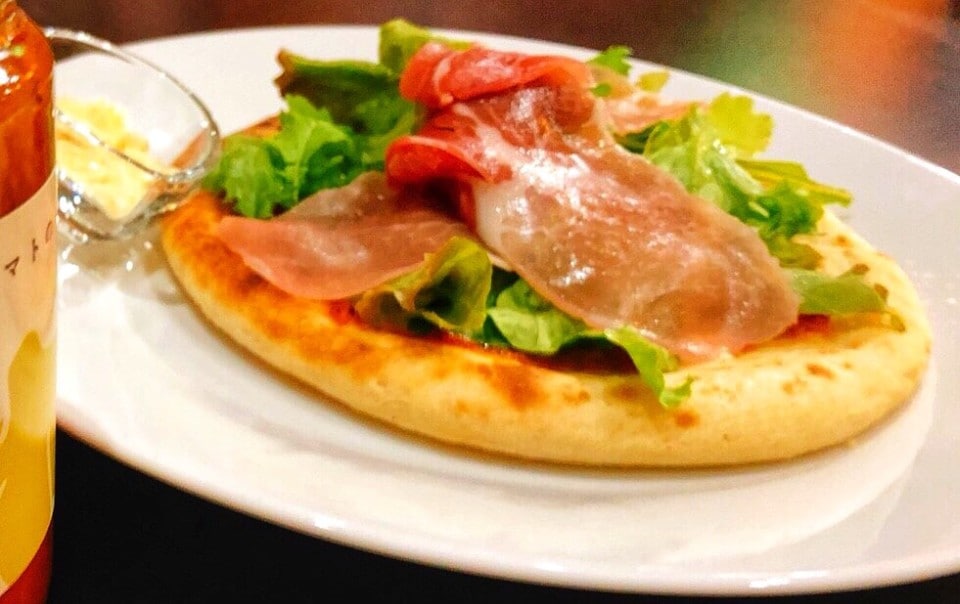 生ハムのサラダピザ　セット