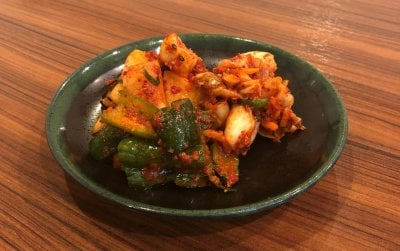 必ず頼むべし！！　1から全て手作り！！　キムチ盛合わせ