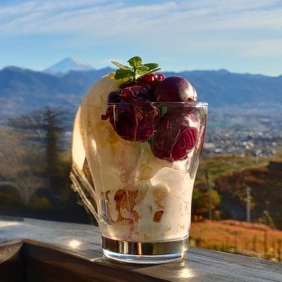 黒ぶどうのプチパフェ