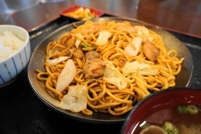 ひるぜんの焼そば定食　並