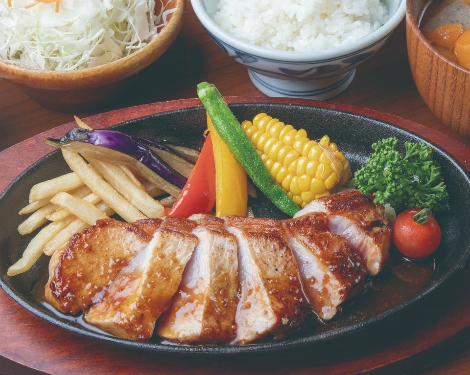 アボカドポーク鉄板ステーキ膳（１５０ｇ）