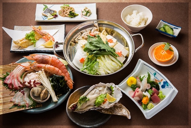 【旬彩白おじ】海鮮しゃぶしゃぶ鍋コース