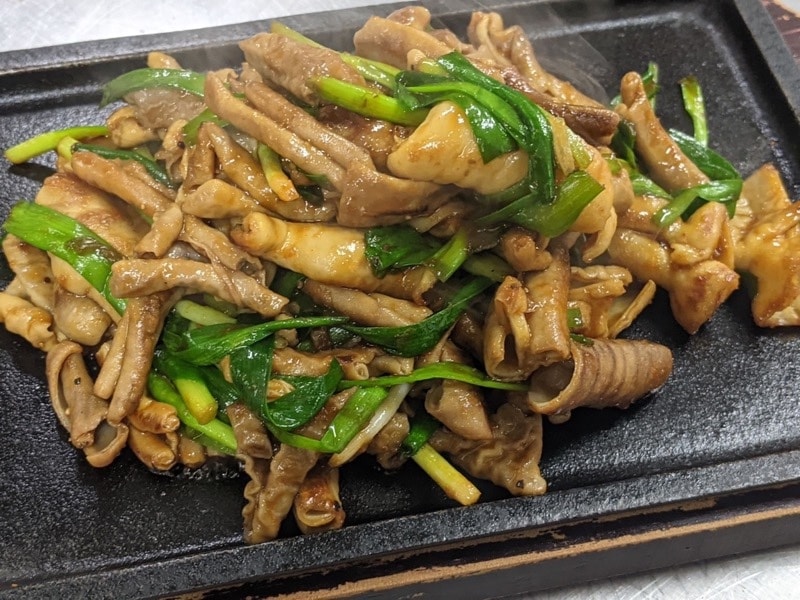 漢方豚もつ麦味噌焼き