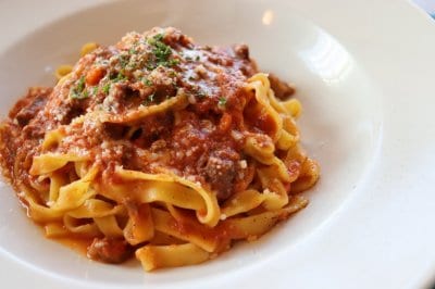 お肉がごろっ！まんぷくミートソースパスタ