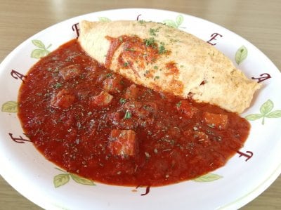 トマトスパイスカレーオムライス