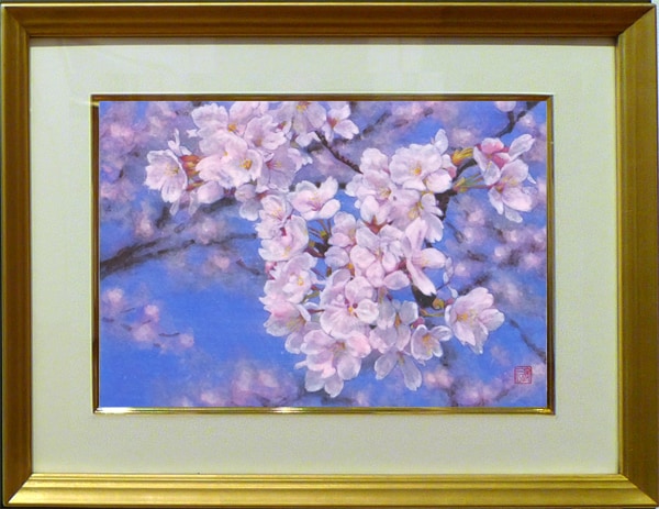 日本画】佐藤宏三画伯 「桜花」No.2