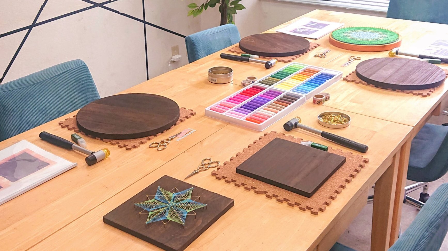 糸かけ曼荼羅アートワークショップ