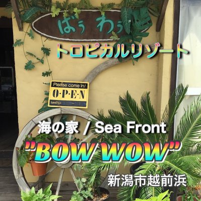 新潟市越前浜の海の家トロピカルリゾート”BOW WOW