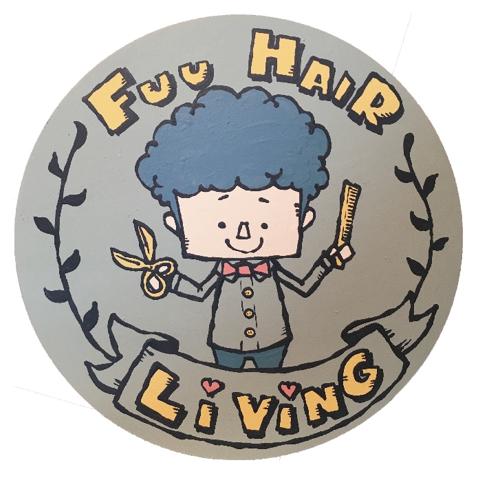 Fuu Hair Living_北欧風イラスト_オーダーメイド_ロゴ制作