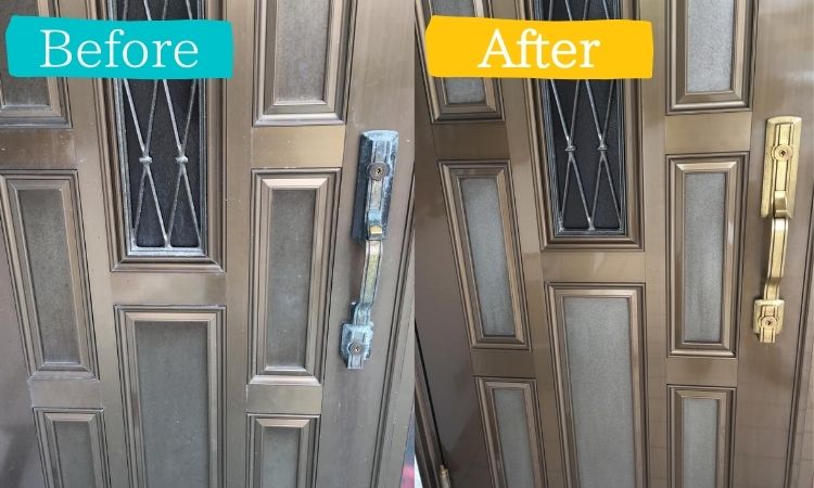 沖縄県のプチリフォームなら 超耐久フロアコーティング・水廻りコーティング専門店 クリーンガード　ドア玄関