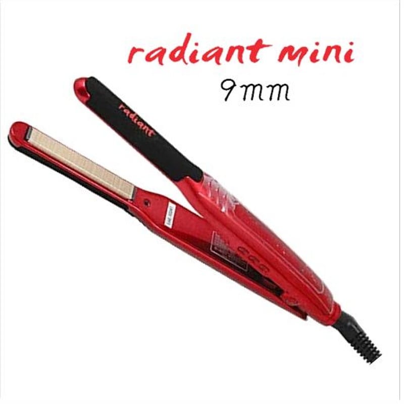 【プロがおすすめ!!】9mmストレートアイロン シルクプレート搭載！ radiant mini( ラディアント ミニ)