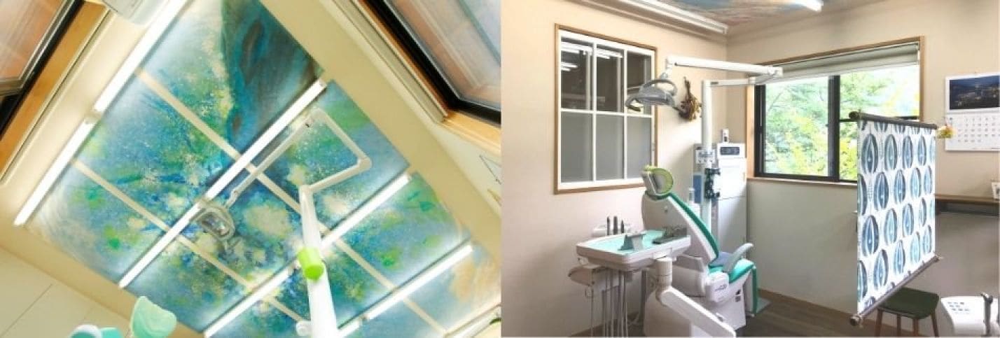 診察室ではアート作品を