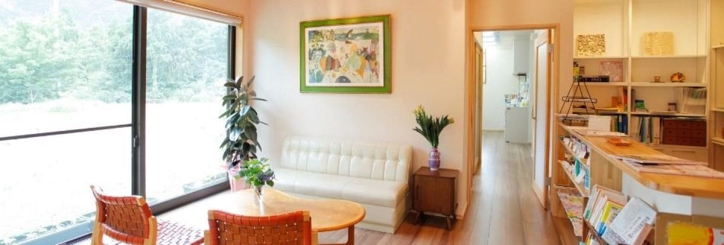 リラックスした空間の待合室